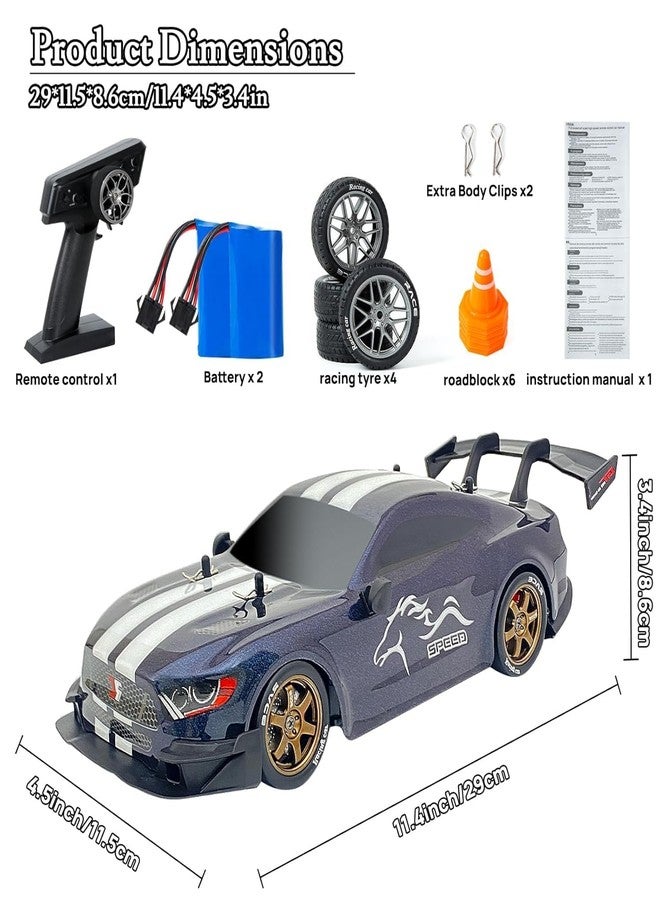 OOTLO Remote Control Car, 1:14 Professional Remote Controlled Drift Cars with Proportional Throttle and Steering 4WD GT RC Car Drifting Toy for Adults Boys Children to Play - Image 3
